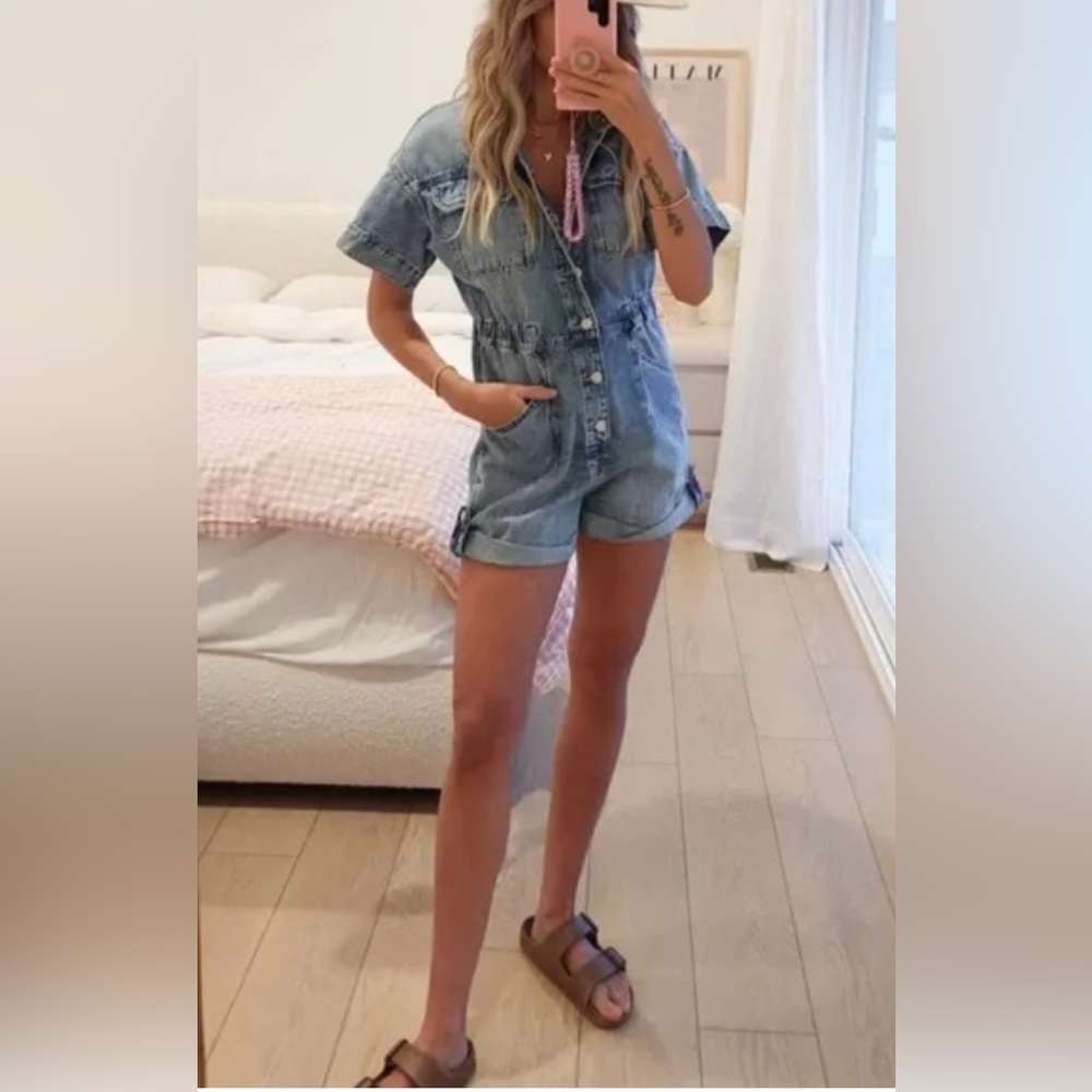 We The Free | Denim Romper
